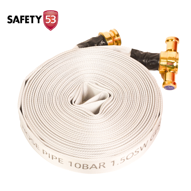 Fire Hose Pipe – 1.5" x 10 Bar, White